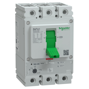 Cầu dao chỉnh dòng MCCB G25F3A250 Schneider - GoPact MCCB 250 Series