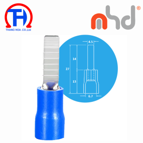 Đầu cos pin dẹp MHD DBV5.5-14 BLUE