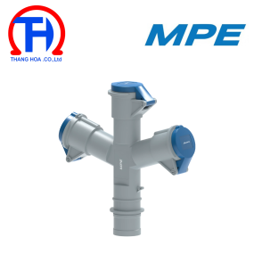 Ổ cắm di động có kẹp giữ dây 3 Connector 16A, IP44 mã MPN2-1013