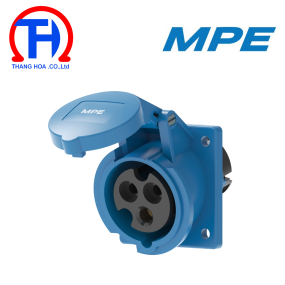 Ổ cắm cố định loại xéo 2P+E 16A IP67 MPN2-4132