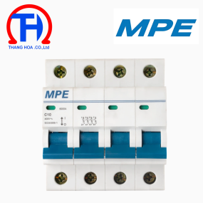 Cầu dao tự động MCB  4 cực, 10A, 6kA MP6-C410