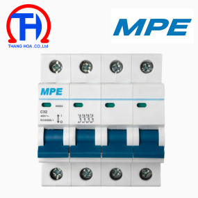 Cầu dao tự động MCB  4 cực, 32A, 6kA MP6-C432