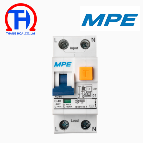 Cầu dao bảo vệ dòng rò, quá tải RCBO 2 cực, 40A, 30mA, 6kA RCBO-30/240