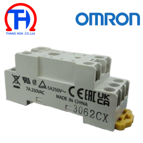 Đế relay OMRON PYF08A-N Số chân cắm: 8; Chân pin dẹt; 7A; 300VAC; Lắp thanh ray DIN, Lắp mặt (bắt vít); Bắt vít