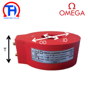 Biến dòng đo lường MCT 1.000/5A; CL0.5; 15VA OMEGA loại đúc tròn (ghi chú kích thước)