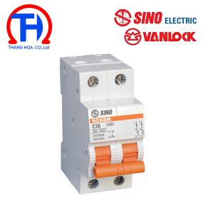 Cầu dao tự động 2P - 20A - 10kA Sino SC68N/C2020