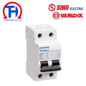 Cầu dao tự động 2P - 32A - 6kA Sino PS65S/C2032