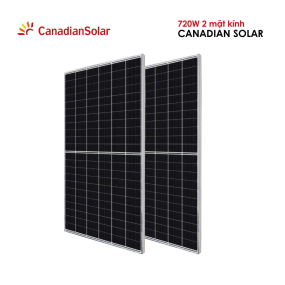 TẤM PIN NĂNG LƯỢNG MẶT TRỜI Canadian Solar 720W 2 MẶT KÍNH