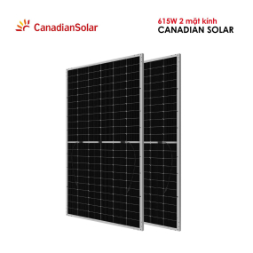 TẤM PIN NĂNG LƯỢNG MẶT TRỜI Canadian Solar 615W 2 MẶT KÍNH